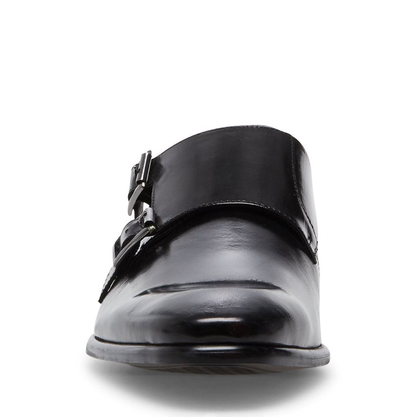 Loafers Steve Madden Beaumont Cuero Hombre Negras | ES PV04SE